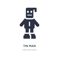 tin man icon on white background. Simple element illustration from People concept.