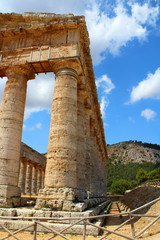 Classic Doric Greek Temple At Segesta, Sicily