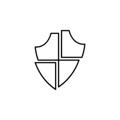shield, protection, insurance icon. Element of insurance icon. Thin line icon for website design and development, app development. Premium icon