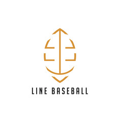 Line Baseball Logo.