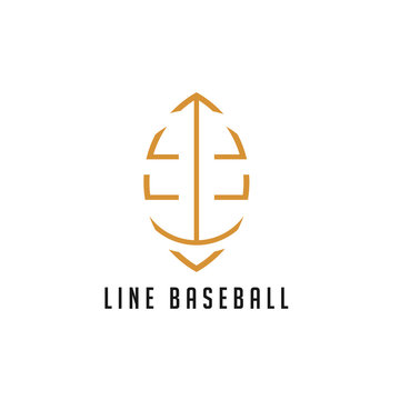 Line Baseball Logo.