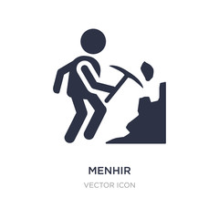 menhir icon on white background. Simple element illustration from People concept.
