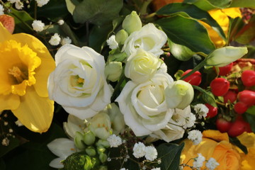 Détail d'un bouquet printanier