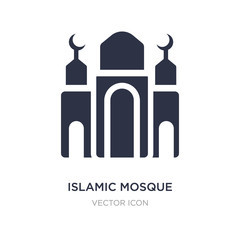 islamic mosque icon on white background. Simple element illustration from Religion concept.