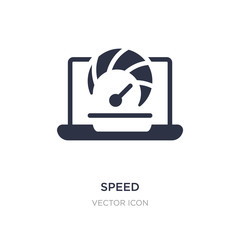 speed icon on white background. Simple element illustration from Search engine optimization concept.