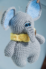 soft knitted elephant