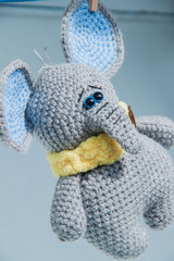 soft knitted elephant