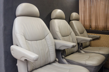 Obraz premium Interiors from the back of the car
