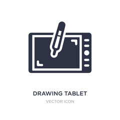 drawing tablet icon on white background. Simple element illustration from Technology concept.