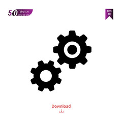 Outline settings icon isolated on white background. Best modern. Graphic design, mobile application, beauty icons 2019 year, user interface. Editable stroke. EPS10 format vector illustration