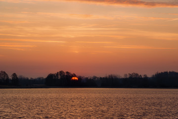Poranek nad stawami. Stawy Dojlidzkie. Kolorowy i słoneczny  poranek © podlaski49
