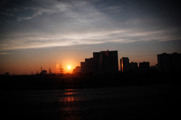 Fototapeta na wymiar Moscow sunrise