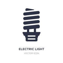 electric light bulb icon on white background. Simple element illustration from Technology concept.