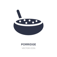 porridge icon on white background. Simple element illustration from Thanksgiving concept.