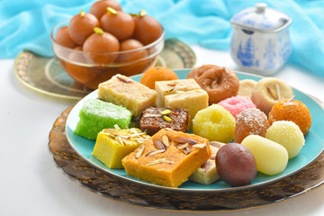 Mix Mithai, Gulab Jamun and Sohan Halwa