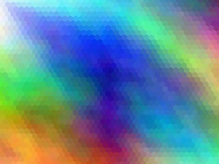 New multicolor background. Abstract illustration. Hexagonally pixeled