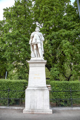 Obraz premium Vienna. Park Burggarten. Monument to the Austrian Duke Leopold Glorreiche