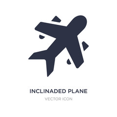 inclinaded plane icon on white background. Simple element illustration from Transport concept.