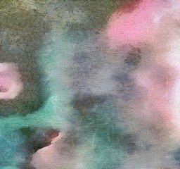 Abstract background in mixed colors. Oil and watercolor design elements. Design template for covers, posters and banners. Simple macro close-up paint brush strokes.