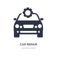 car repair icon on white background. Simple element illustration from Transport concept.
