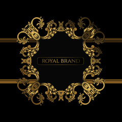 Frame Luxury with Golden Color