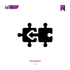 Outline puzzle  icon isolated on white background. Best modern. Graphic design, mobile application, beauty icons 2019 year, user interface. Editable stroke. EPS10 format vector illustration