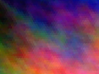 New multicolor background. Abstract illustration. Hexagonally pixeled