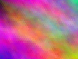 New multicolor background. Abstract illustration. Hexagonally pixeled
