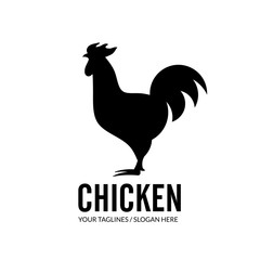 Fototapeta na wymiar roosters illustration, simple Chicken Design elements for logo
