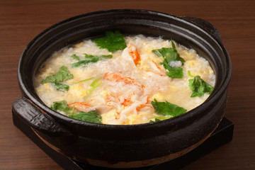 カニ雑炊 © sasazawa