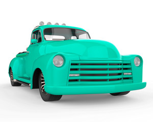 no brand pickup car in a white background