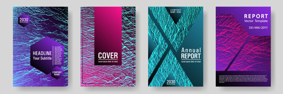 Annual report covers design set.