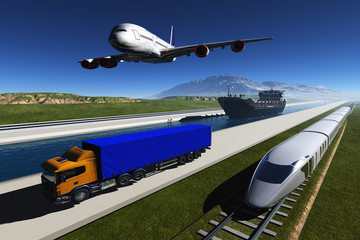 Fototapeta premium Transportation