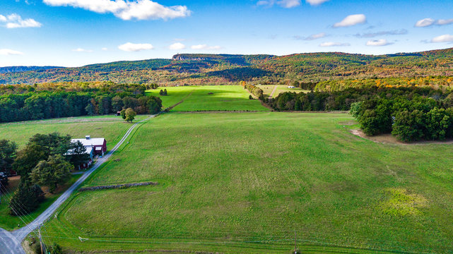 Aerial View Of Farm New Paltz, NY