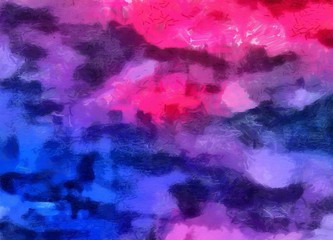 Fototapeta premium Creative abstract painting background in oil. Textured brush strokes of paint. Colorful design pattern. Artistic drawing grunge texture. Watercolor mixed fine art template for decoration. Vintage.