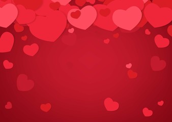 Happy Valentine's days of background. vector illustration