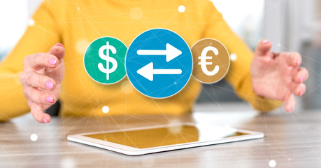 Concept of currency exchange