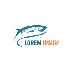 fish logo designs inspirations with wave