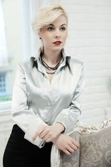 Retro businesswoman
