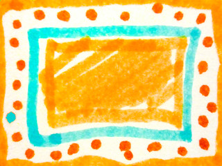 Kid Style Drawing Colored Background