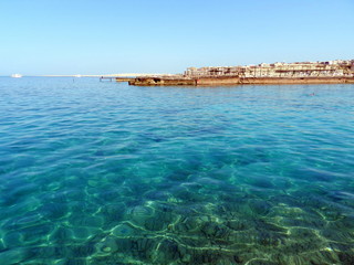 Piękne morze w Hurghadzie, Egipt 
