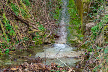 Ruscello di montagna a Valpiana sul Monte Catria