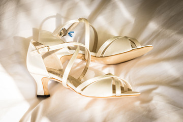 Pair of White wedding shoes for women