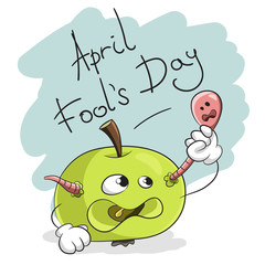 April Fools Day. Happy fun card
