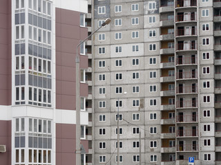 residential new home. new building. multi-storey residential complex.