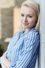 Beautiful woman smiling