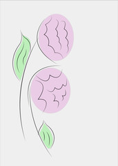flower drawing illustration vector