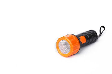Flashlight isolated on a white background