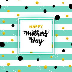 Naklejka premium Happy Mothers Day Lettering Concept