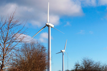 Wind farms. Lots of wind turbines in the field. Wind turbines.